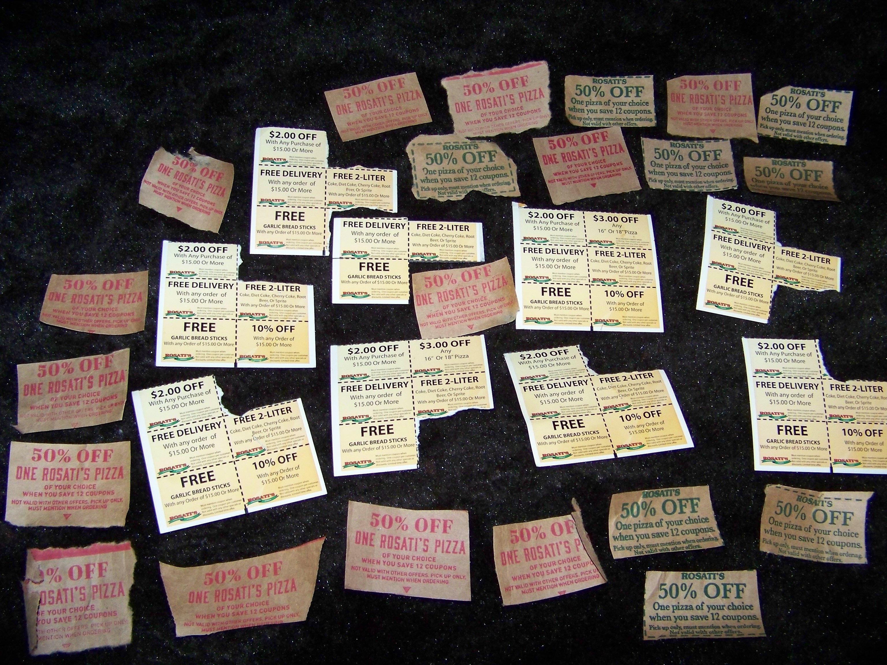 Rosati's Chicago Pizza Menu